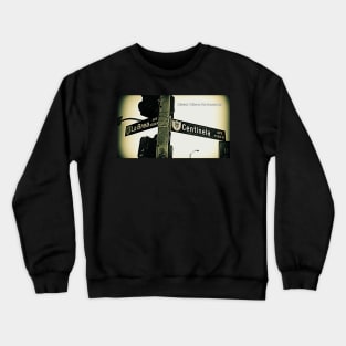 La Brea Avenue & Centinela Avenue, Inglewood, California by Mistah Wilson Crewneck Sweatshirt